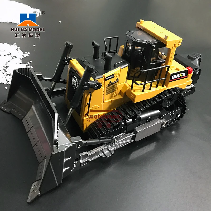 HUINA 554 Car Toys 1:16 1/24 RC Truck Model Remote Controlled Bulldozer Alloy Tractor Caterpillar Engineering Car Toys for boy