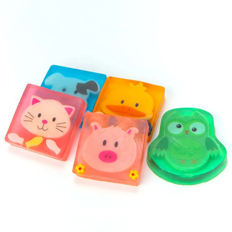 Factory Handmade Cartoon Animal Shape Aromatherapy Cleaning Moisturizing Facial Bath Essential Oil Soap