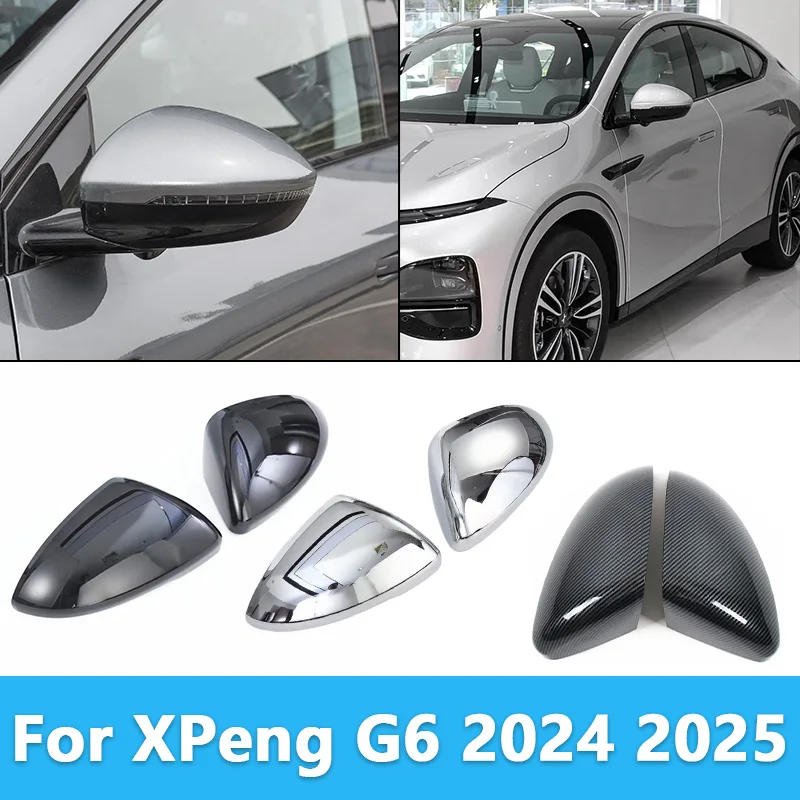 

For XPeng G6 2024 2025 ABS Side Door Rearview Mirror Housing Cover Protection Wing Mirror Cap