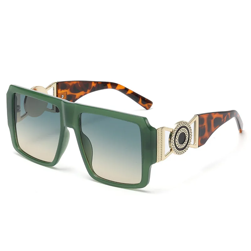 نظارات شمسية مربعة كبيرة للرجال والنساء تصميم العلامة التجارية موضة القيادة UV400 نظارات شمسية سوداء ريترو فاخرة الذكور الإناث نظارات 2025