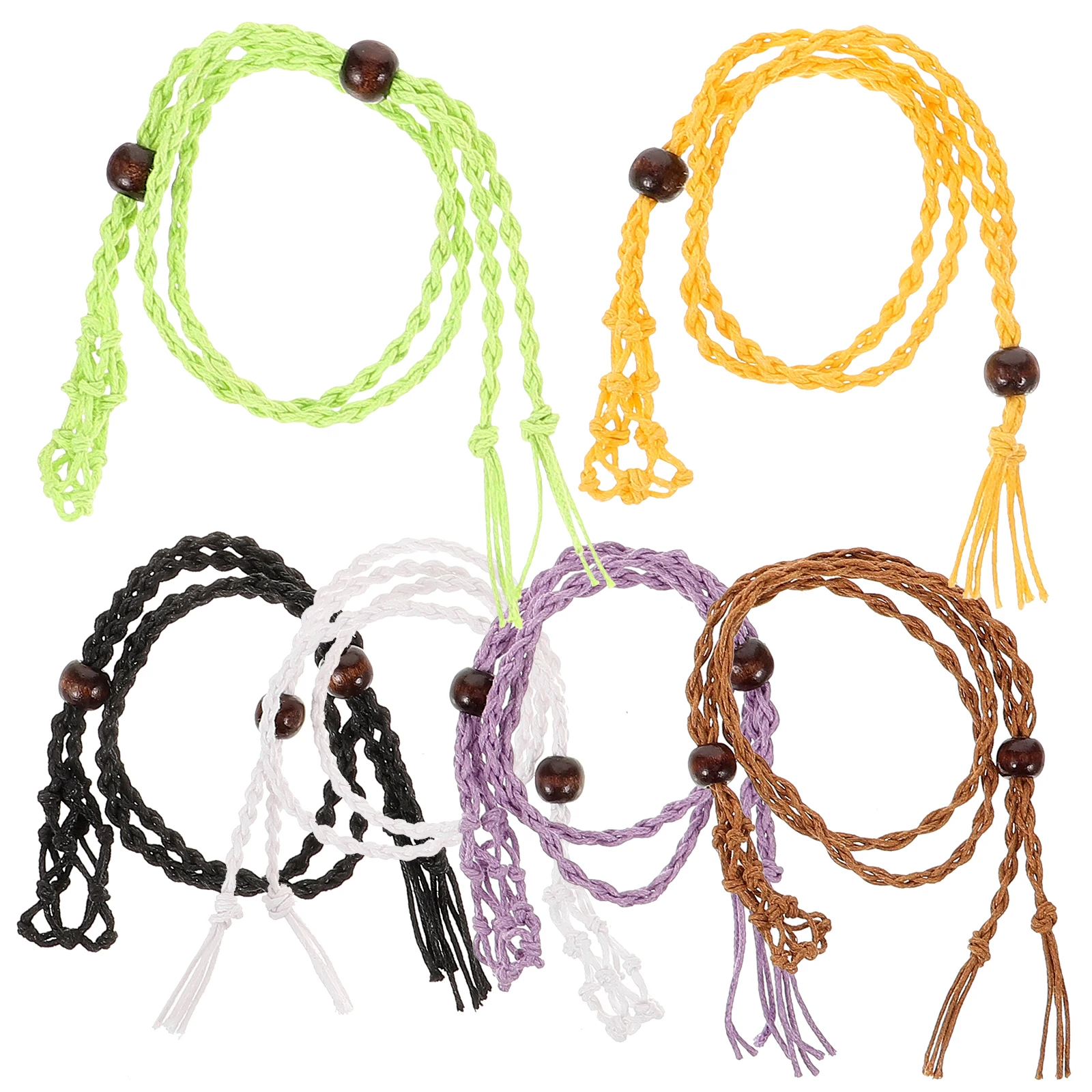 

6 Pcs DIY Pendant Necklace Jewelry Making Chains Accessories Kit Stone Cord Charms for Necklaces Holder Crystals Shorteners