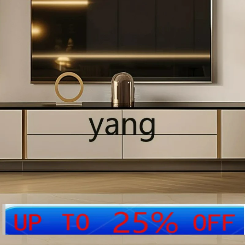 

LMM rock slab TV cabinet coffee table combination light luxury modern high-end household floor table cabinet