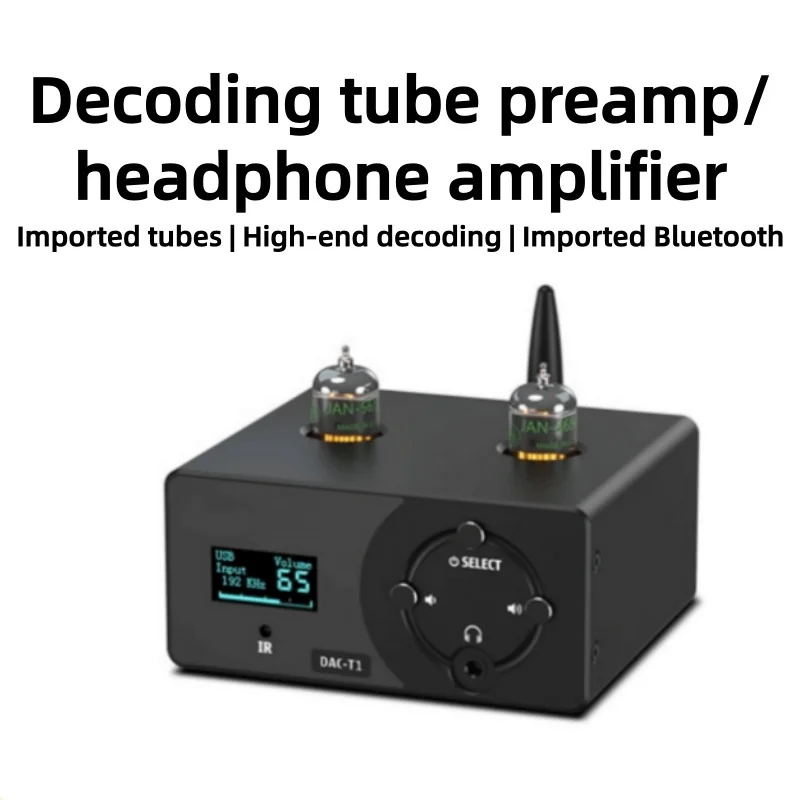 Electronic Tube Decoder High-fidelity Audiophile Bluetooth Home Mini Coaxial Optical Decoder Amplifier Remote Control Available