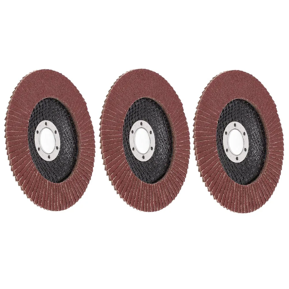 3Pcs Zirconia Flap Discs 125mm Sanding Discs 40/60/80/120 Grit Grinding Wheels Blades For Angle Grinder Finishing