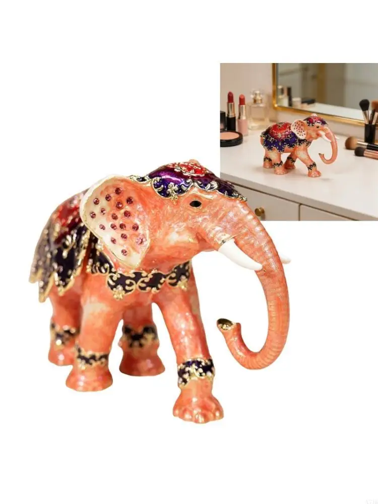  Thai Styles Elephant Jewelry Storage Box For Organizing Earrings And Bracelets