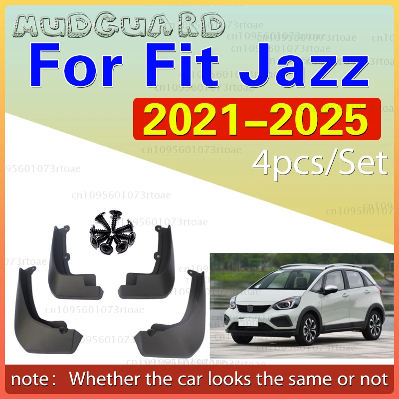 

Car Mud Flaps for Honda Fit Jazz Crosstar GR GS 2021~2025 Mudflaps Mudguards Splash Guards Front Rear Fender Part Accessories