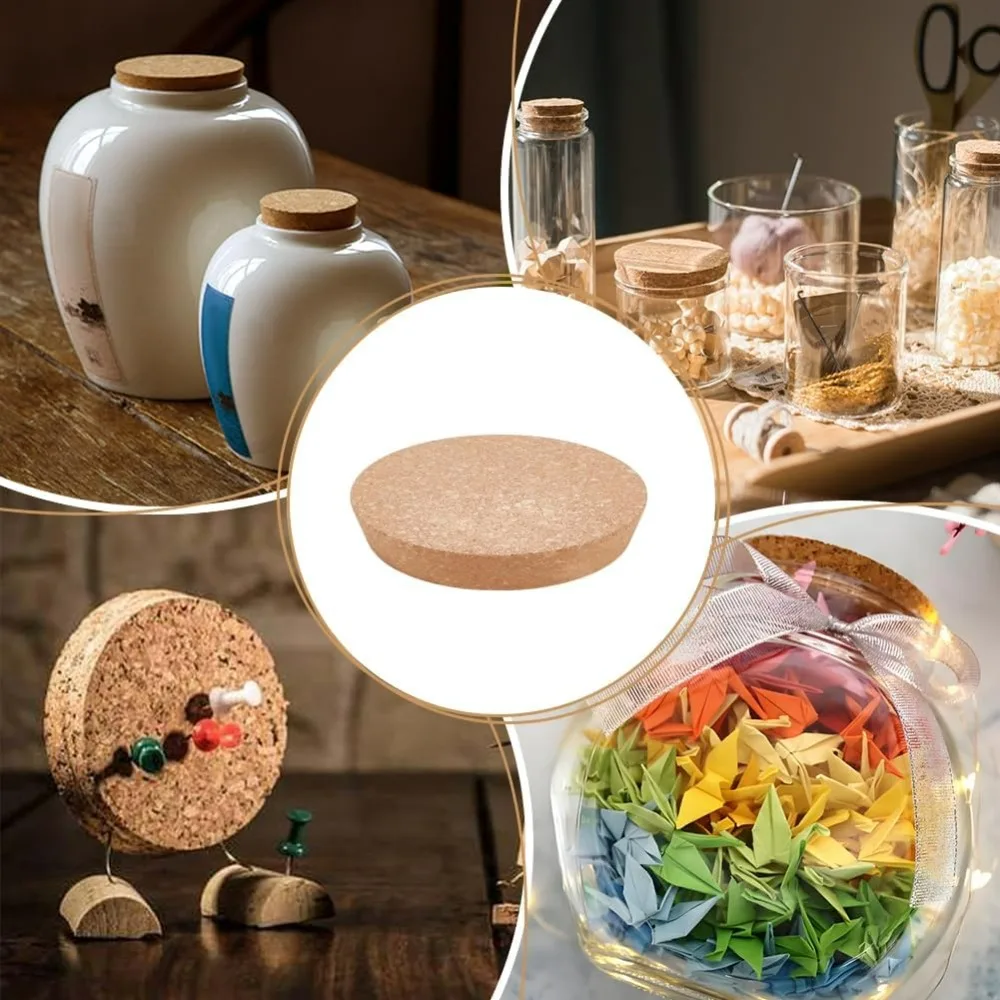 سدادات الفلين الكبيرة أغطية الزجاجات الخشبية 7.1 ~ 7.9 بوصة سدادات الفلين مدبب أغطية جرة التعليب الخشبية المقابس المدببة زجاجة النبيذ