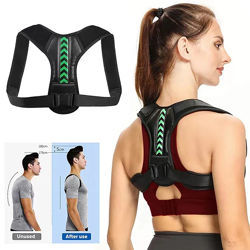 Adjustable Back Shoulder Posture Corrector Belt Clavicle Spine Support Reshape Your Body Home Office Sport Upper Back Neck Brace