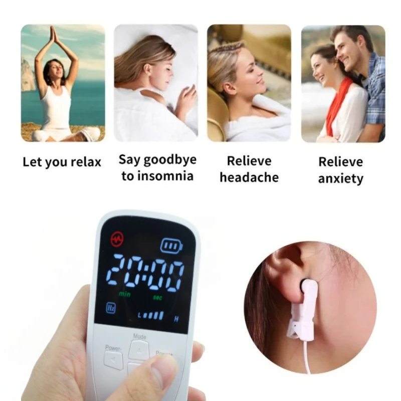 جهاز تحفيز العصب المهبل للأذن، مساعد النوم السريع، تخفيف الأرق، معدات المساعدة في الاكتئاب