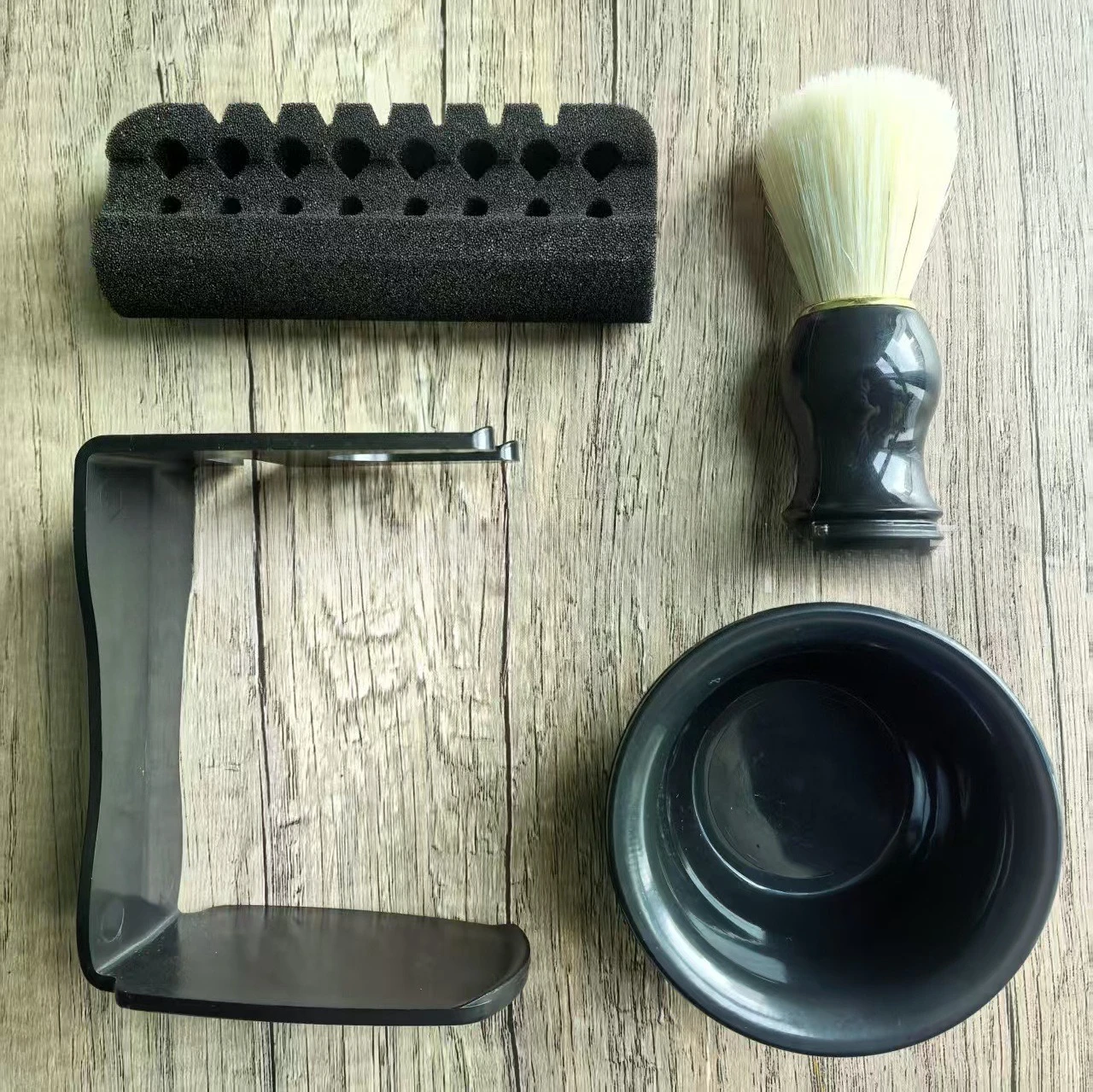 Shaving Brush Kit Manual Lathe - Mens Grooming Travel Kit 评论和价格