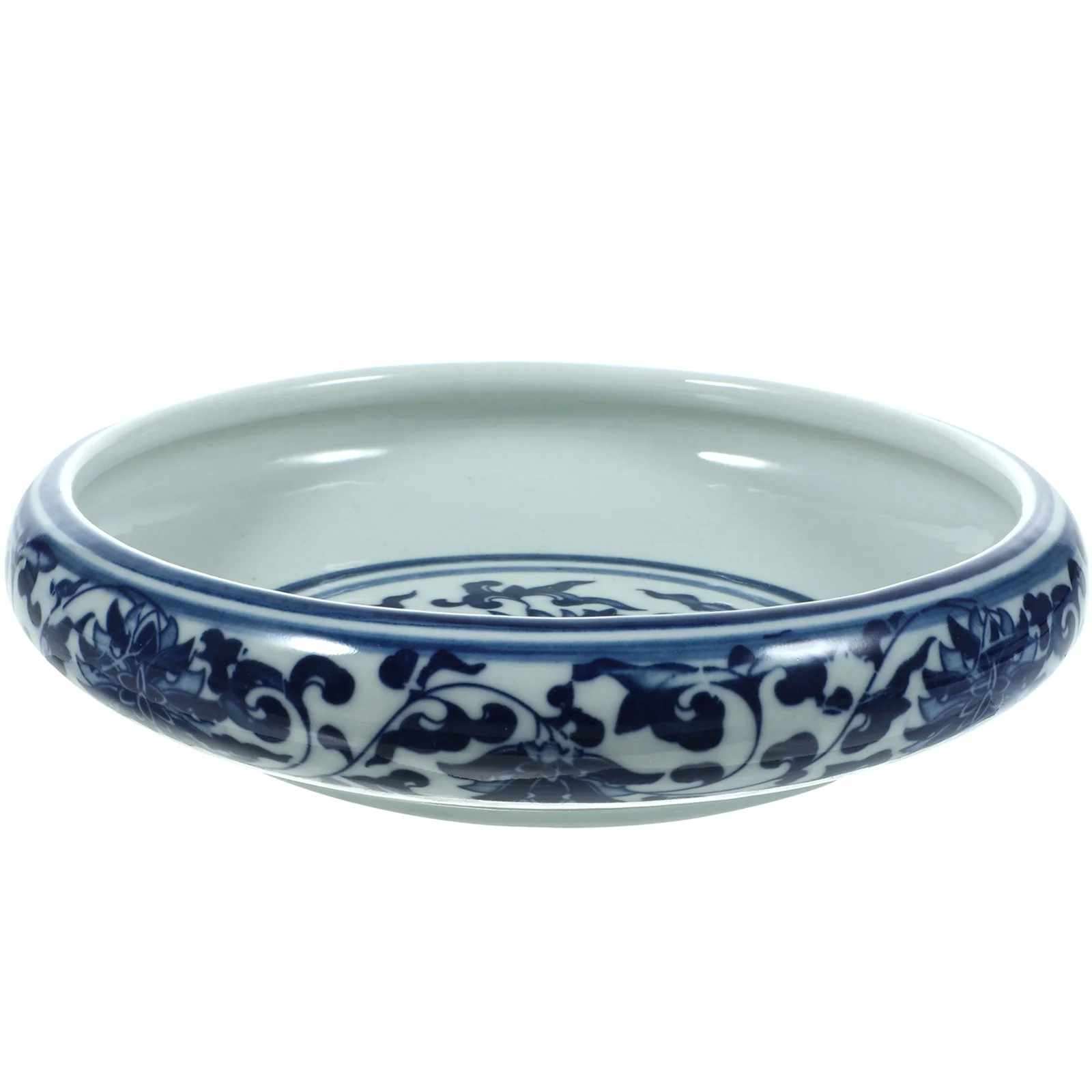 

Ceramic Ink Brush Washer Blue and White Porcelain Pen Cleaner for Calligraphy Writing Accessory Multi-Functional Washing Tray