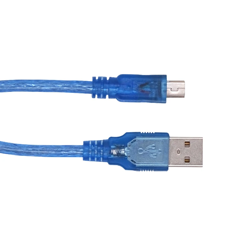 30cm USB Cable for Uno r3/Nano/MEGA 2560/Leonardo/Pro micro/DUE Blue High Quality A type USB/Mini USB/Micro USB 0.3m for Arduino