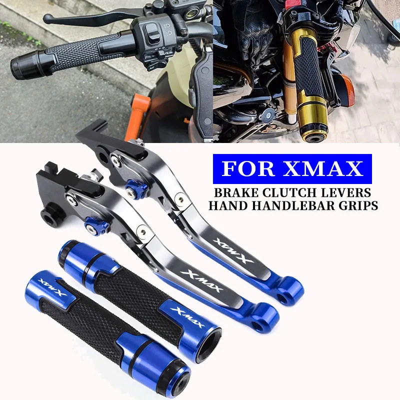 

Motorcycle Brake Clutch Levers Hand Handlebar grips For yamaha XMAX250 XMAX125 XMAX400 2022 2021 2020