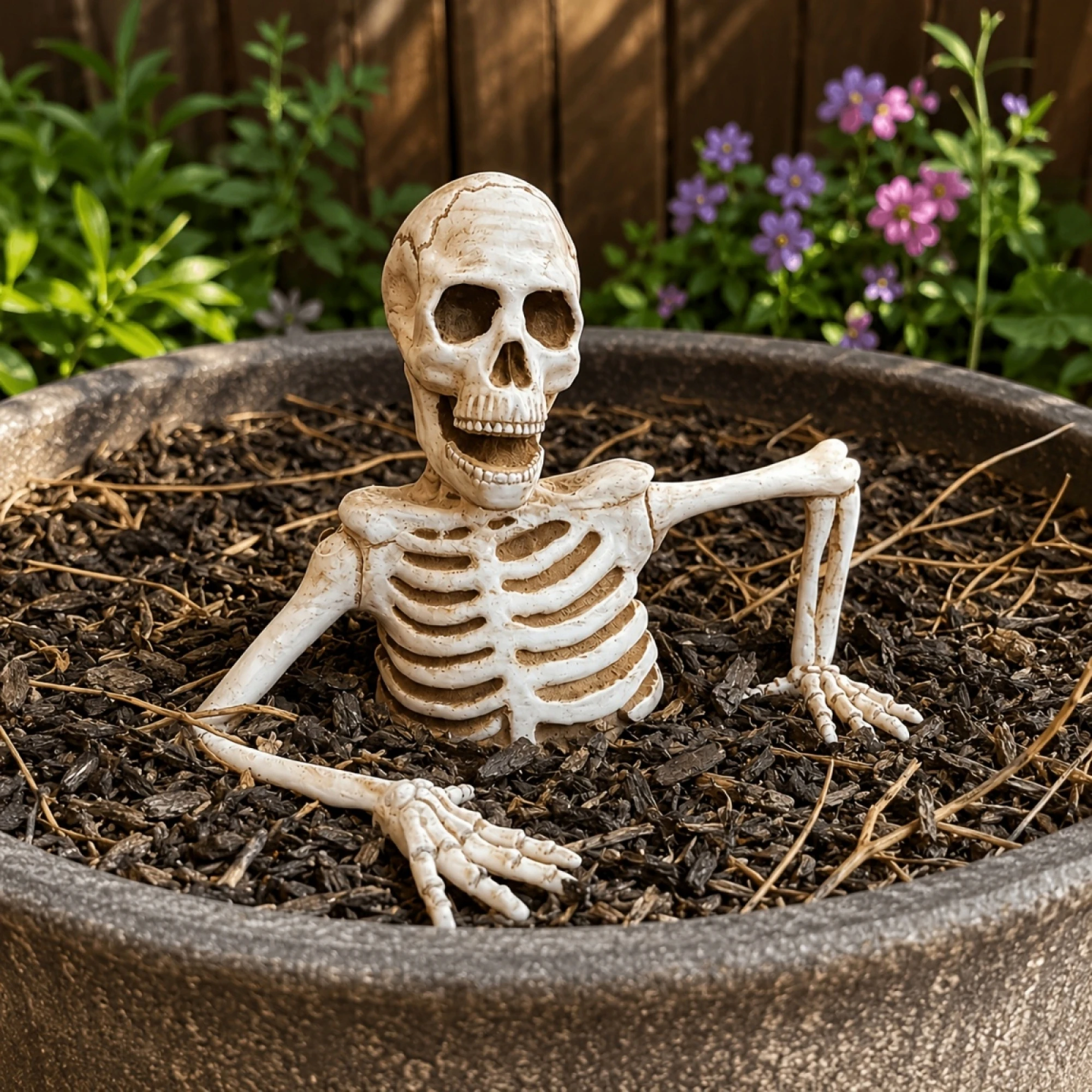 ミニハロウィンテーブルフィギュア - 庭用ミニ樹脂製スケルト - Halloween Skeleton Decoration のレビューと価格