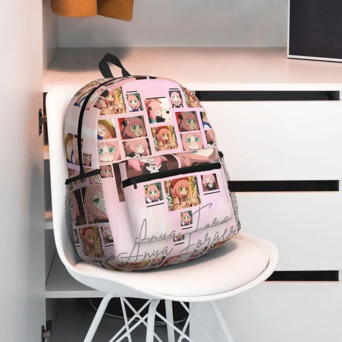 Anime Spy X Family Anya Forger Student Backpack School Bag Hiking Travel Daypack for Boys Girls Fashion Bookbag Shoulder Bags