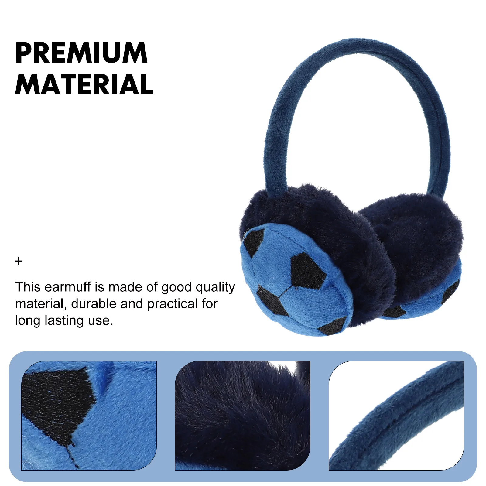 

1Pcs Practical Winter Ear Warmer Soccer Modeling Earmuff Soft Comfortable Boys Ear Protection Outdoor Kids Warm-Keeping Cover