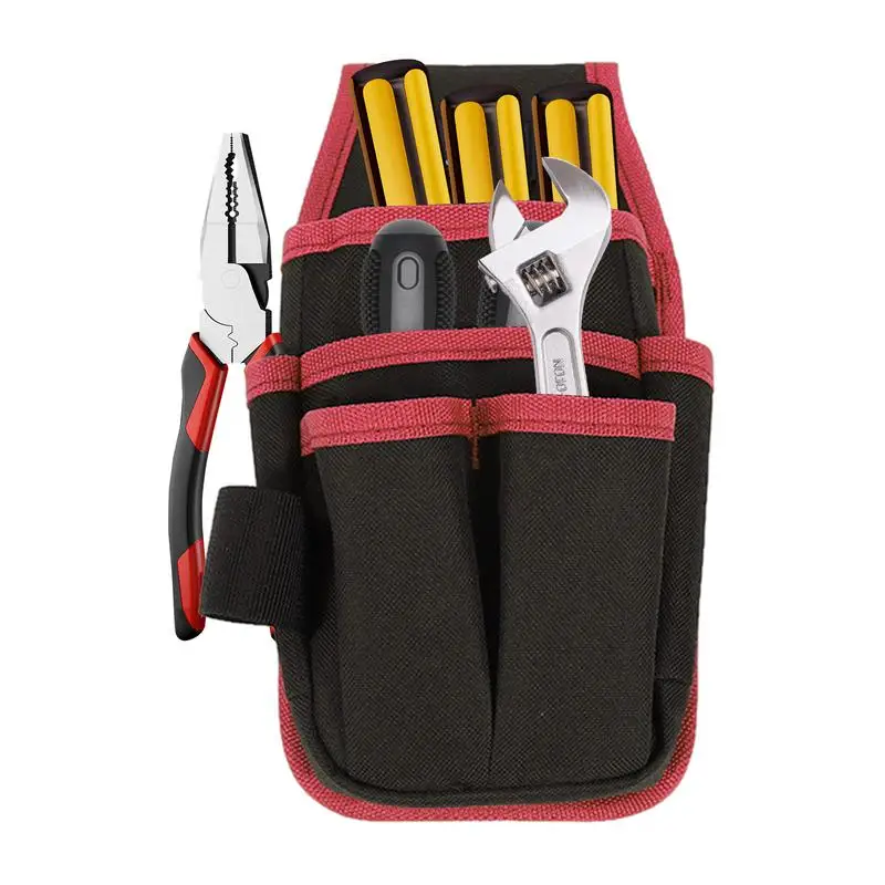 Tool Pouch Heavy-Duty Tool Bag With Adjustable Belt Electricians Organizer Pouch Waist Bag For Tools Waist Strap For DIY