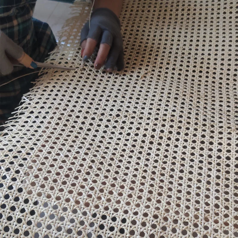 Natural Indonesian Real Rattan Wicker Cane Webbing Roll Furniture Chair Table Repair Material Cabinet Door Ceiling Wall Decor image 6
