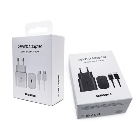 Супербыстрое Зарядное Устройство 25 Вт Для Samsung Galaxy S24FE S24Ultra S23 S22 Flip Fold 2 3 4 5 6 A06 A16 A15 A35 A55 С Ад... — изображение продукта