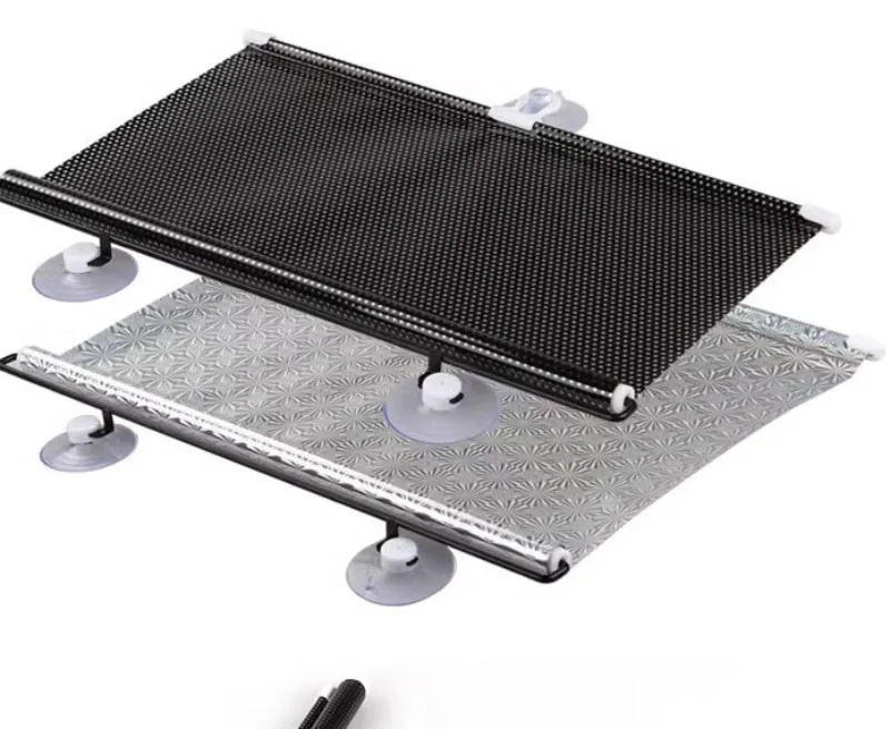 

Солнцезащитный козырек для автомобилей, устойчивая к высоким температурам теплоизоляционная шторная пленка, выдвижной солнцезащитный козырек, универсальный