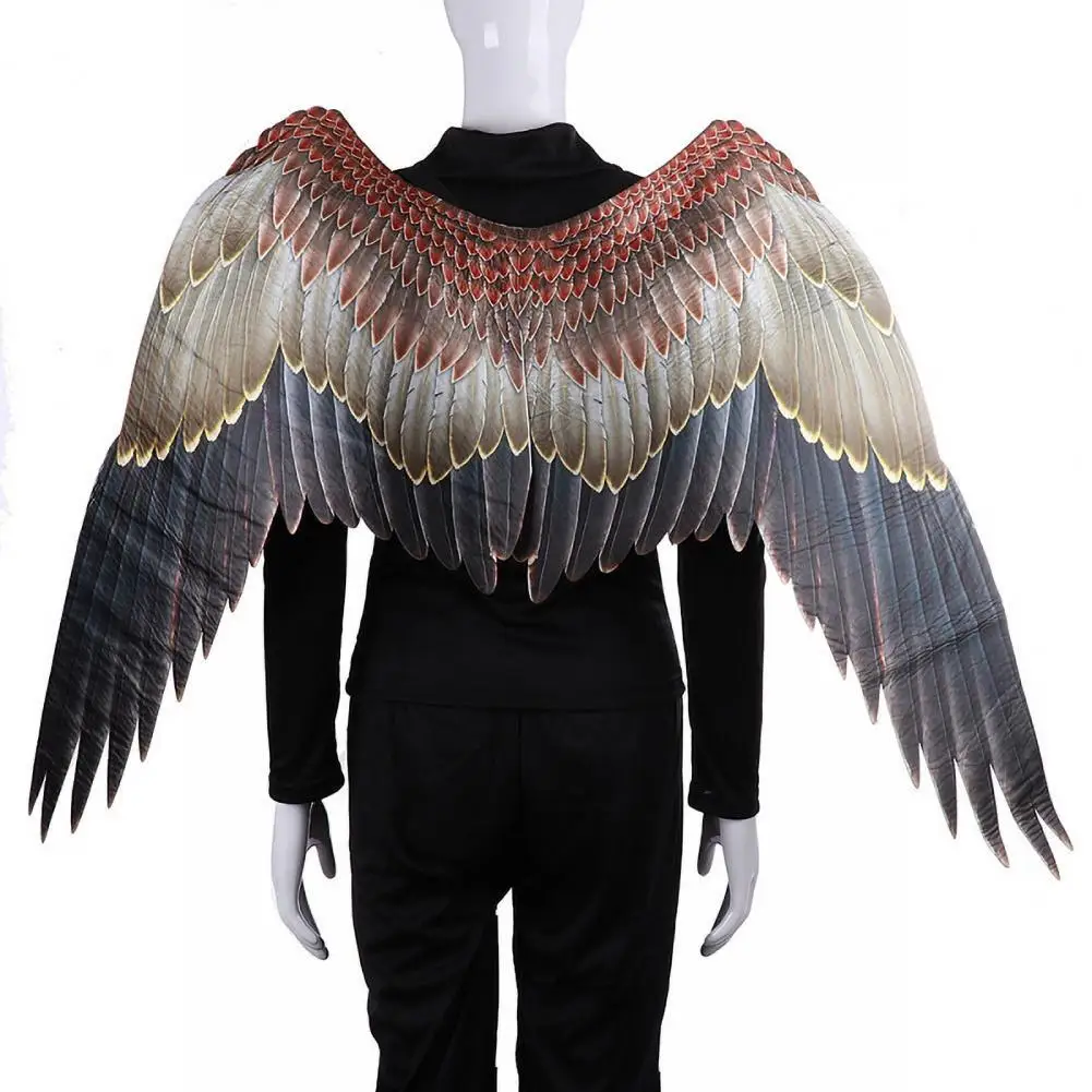 

Halloween Wing Faux Leather Halloween Cosplay Wing Prop for Stage Show Performance Role-playing Party Dance Detailed Elastic