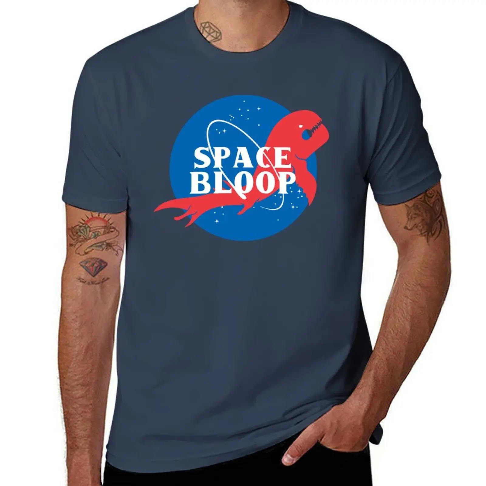 

Футболка SPACE BLOOP, мужские хлопковые футболки, мужская хлопковая футболка