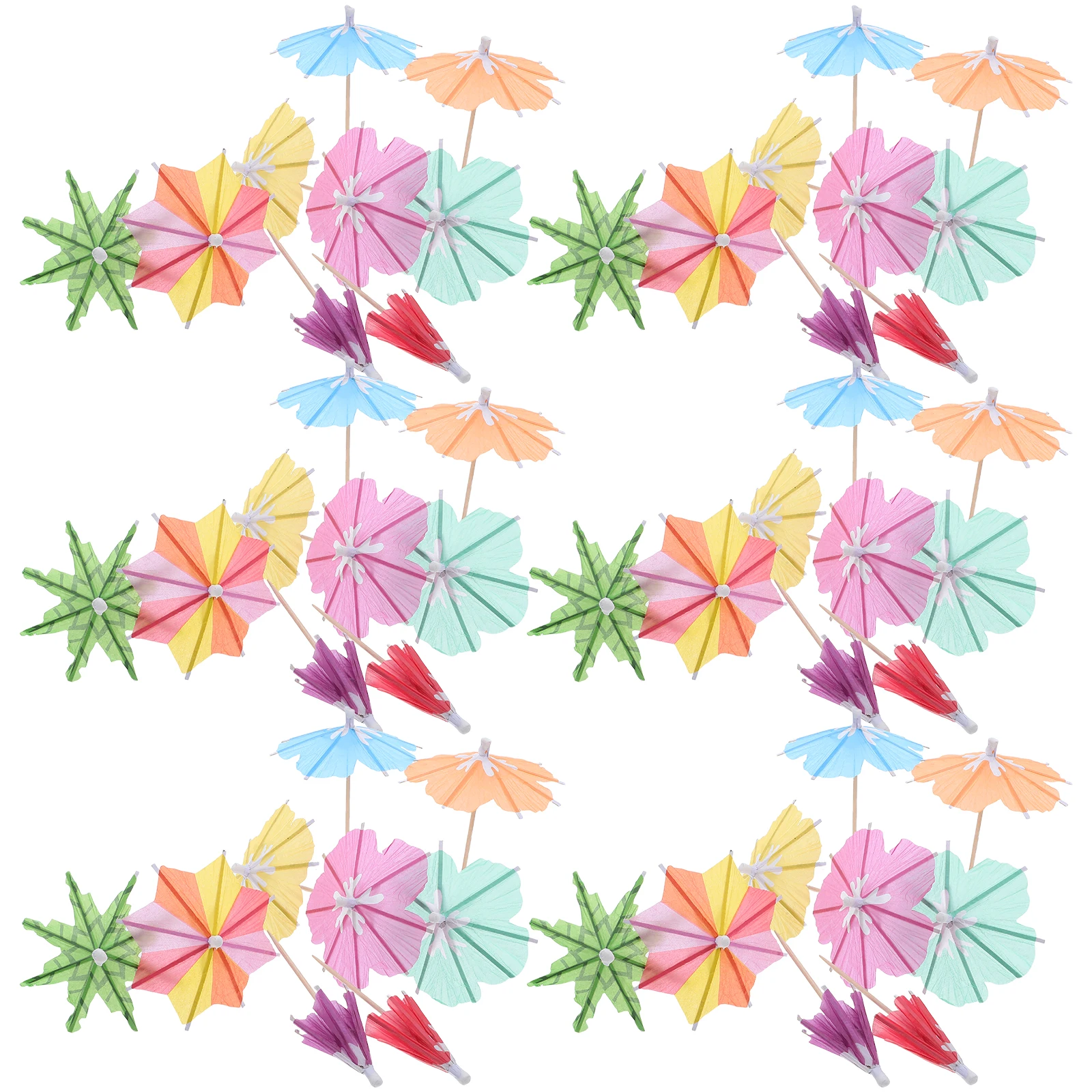 

150Pcs Mini Umbrellas for Drinks Nonslip Design Colorful Cocktail Picks Wedding Party Cupcake Toppers Drink Picks