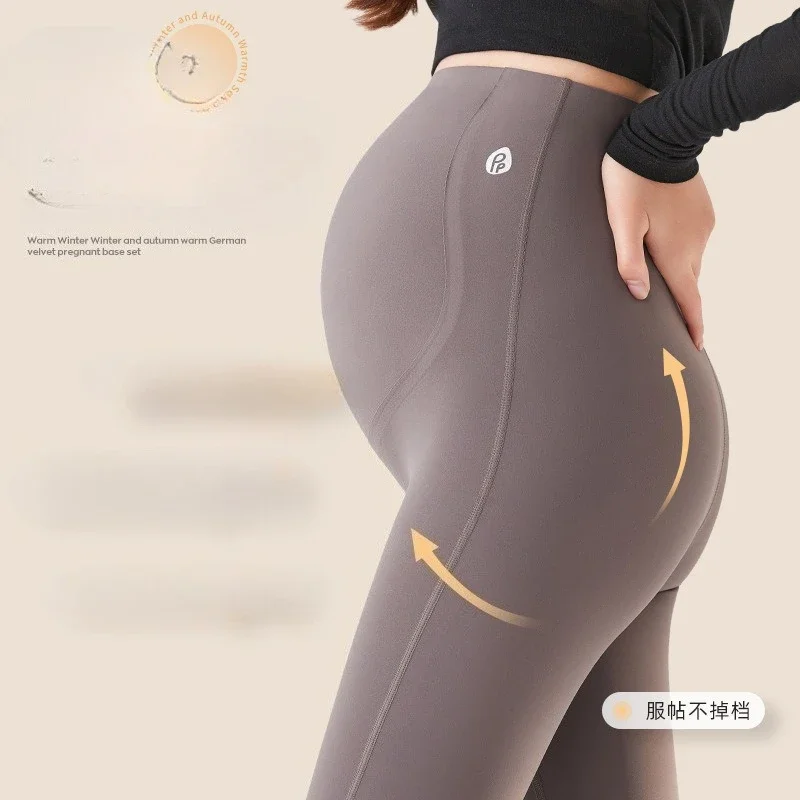 Slimming Shark Pants for Maternity High Waisted Tummy Control Leggings Stretchy Pregnancy Base Layer