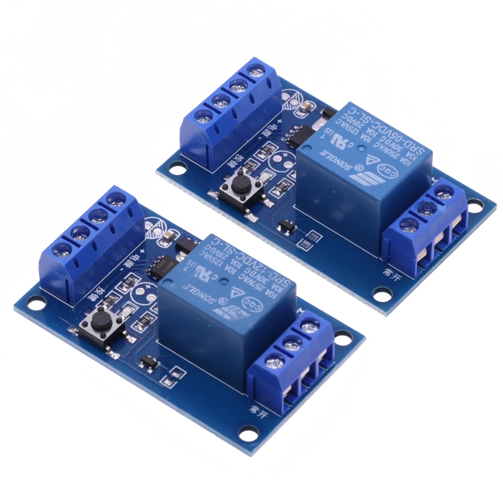 5V 12V Single Button Bistable Switch Bi-Stable Relay Module Car Modification Switch One-Button Start-Stop Self-Locking