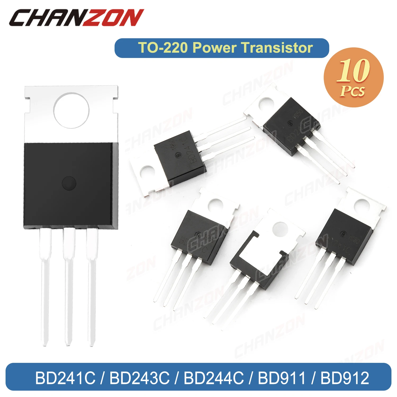 10pcs bd241C bd243c bd244c bd911 bd912 to220電源トランジスタ新品およびオリジナルのシングルトリオイドチューブ各種集積回路ic