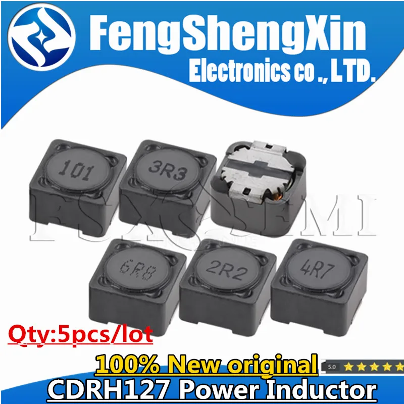 

5pcs CD127 CDRH SMD Power Inductor 12*12*7MM 3.3/4.7/6.8/8.2/10/12/15/18/22/27/33/39/47/68/82/100/120/220/330/470/560/680/1000UH