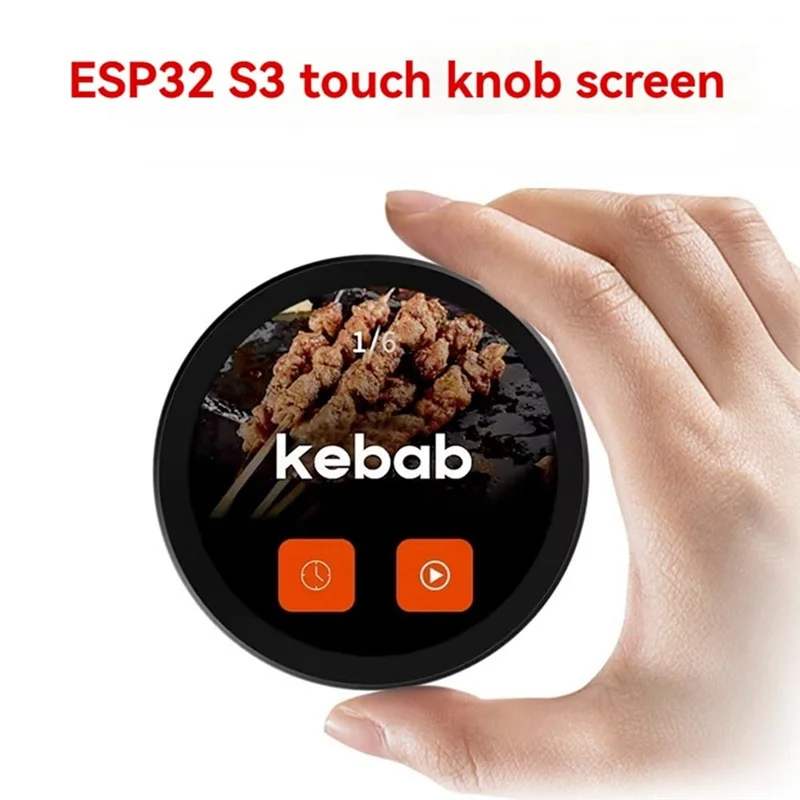 B63B-ESP32-S3 2.1 بوصة مفتاح مقبض دائري LCD تعمل باللمس شاشة عرض ذكية تطوير بلوتوث واي فاي LVGL لاردوينو فضي #2