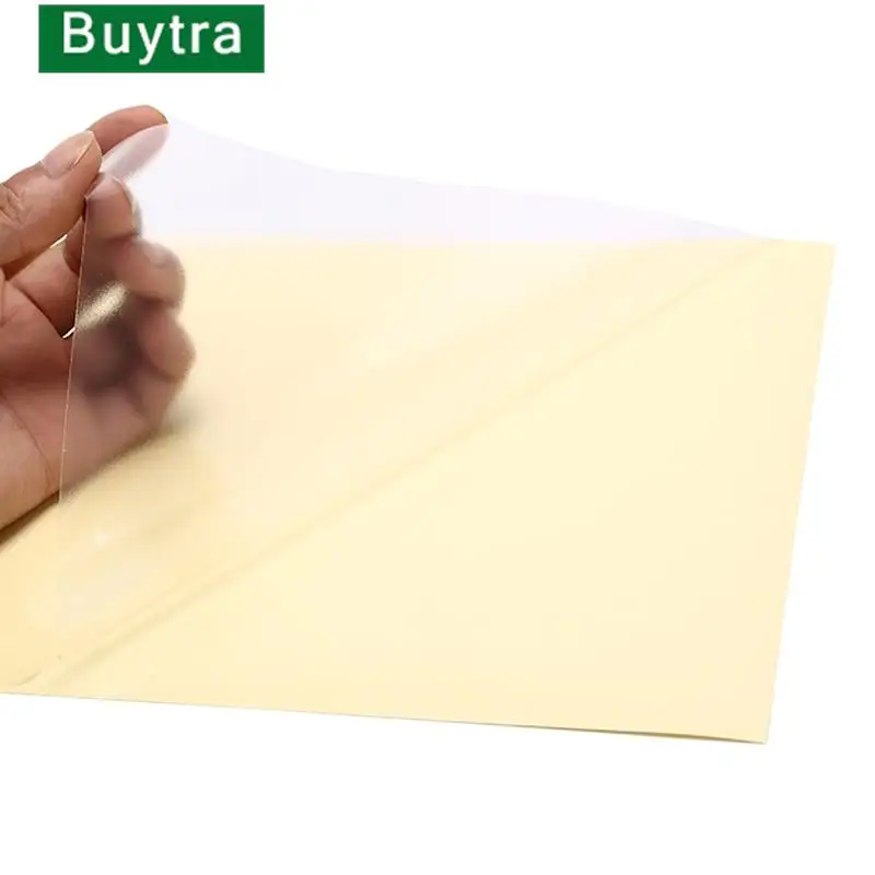 

Hot sale 10Sheets A4 Clear Transparent Self Adhesive Vinyl Film Label Sticker For Laser Printer 21 X 29.7cm