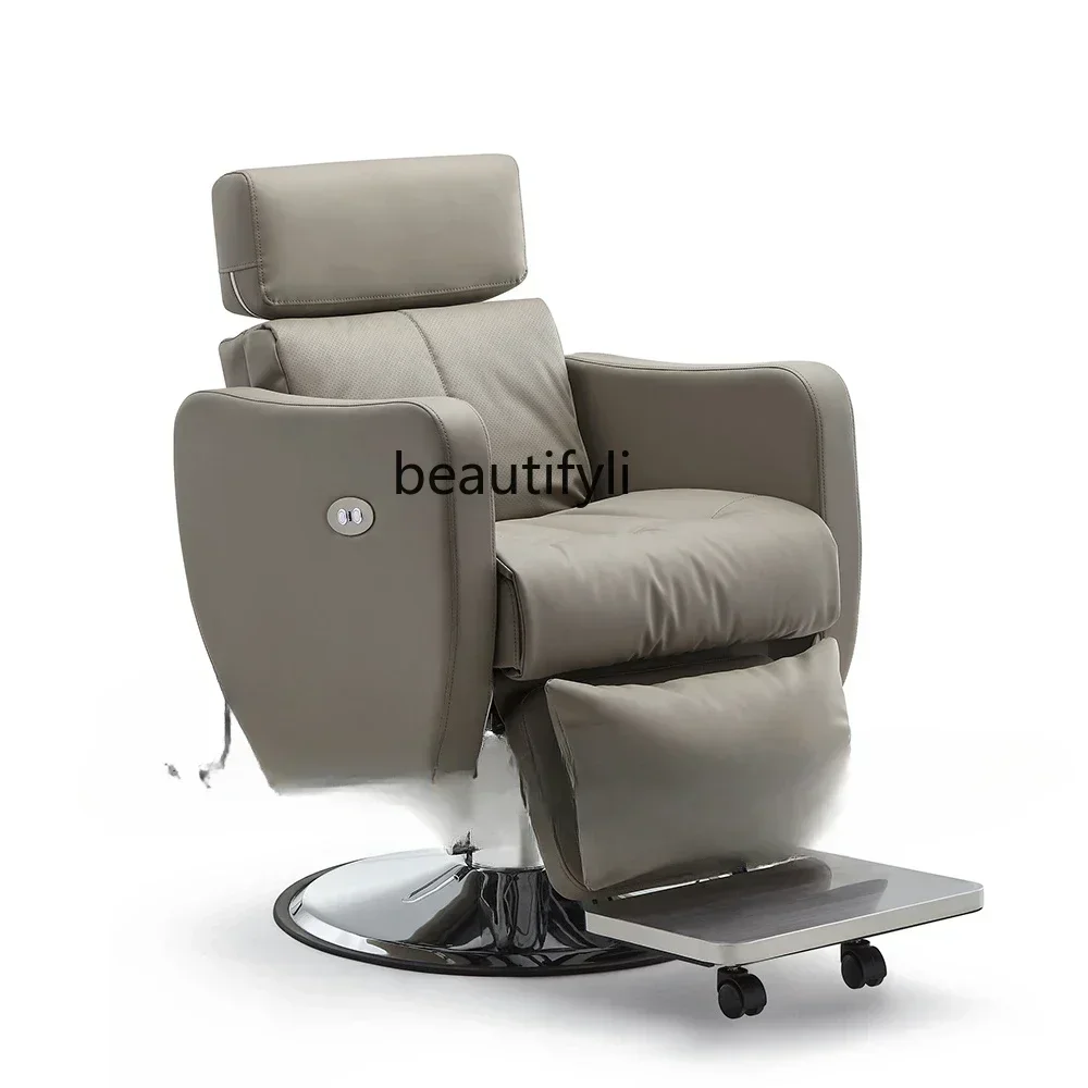 

Hair Care Shop Chair Can Be Put down Barber Chair Hairdressing Chair Lifting Large Chassis Hair Cutting Seat