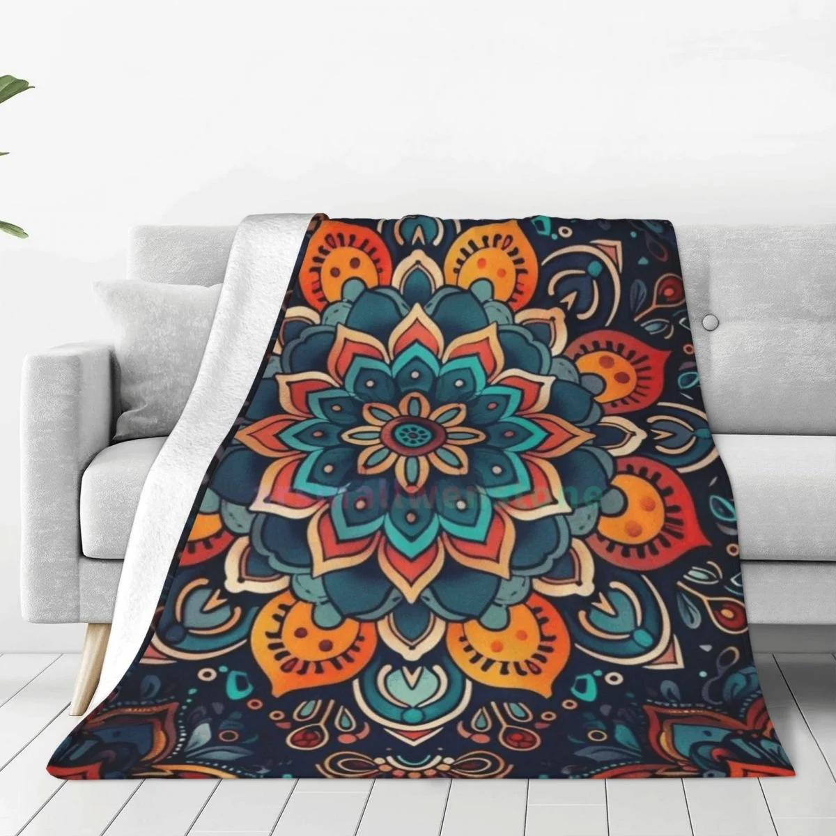 

Фланелевое флисовое одеяло с богемным узором, мягкое, теплое, легкое, уютное, нечеткие одеяла с защитой от скатывания для дивана, кровати, дивана, путешествий