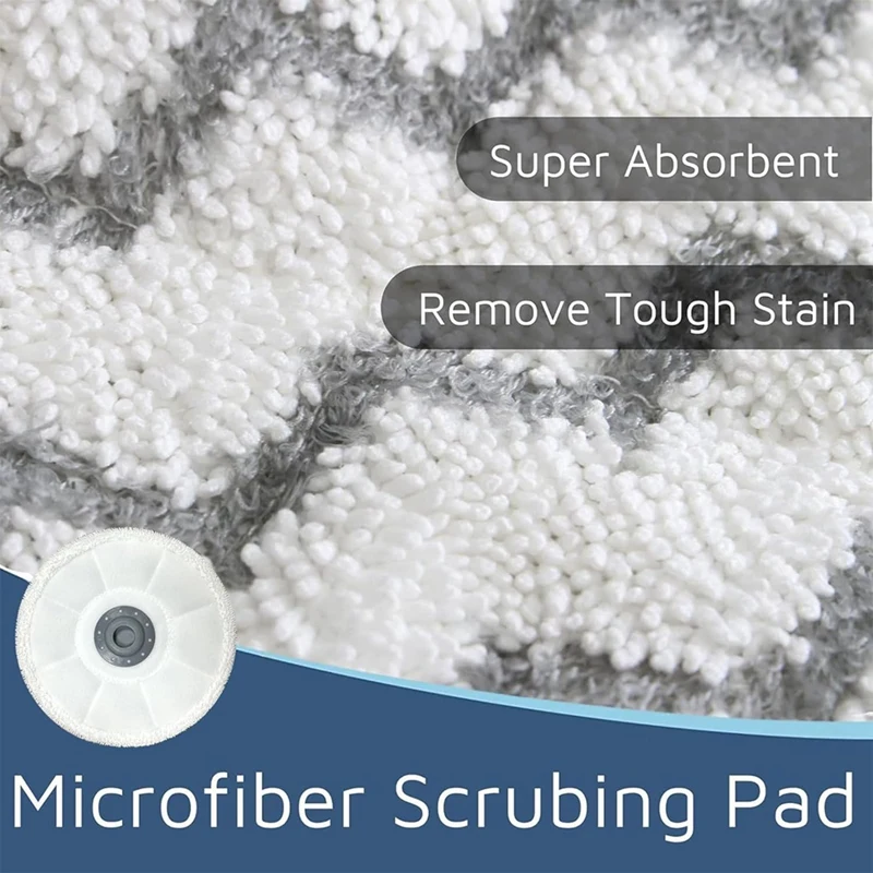 وسادات بديلة للممسحة الدوارة A98G لـ Bissell Spin-Wave 3897A Smartsteam Scrubbing Steam Mop، وسادات ممسحة Swepwave 12 عبوة