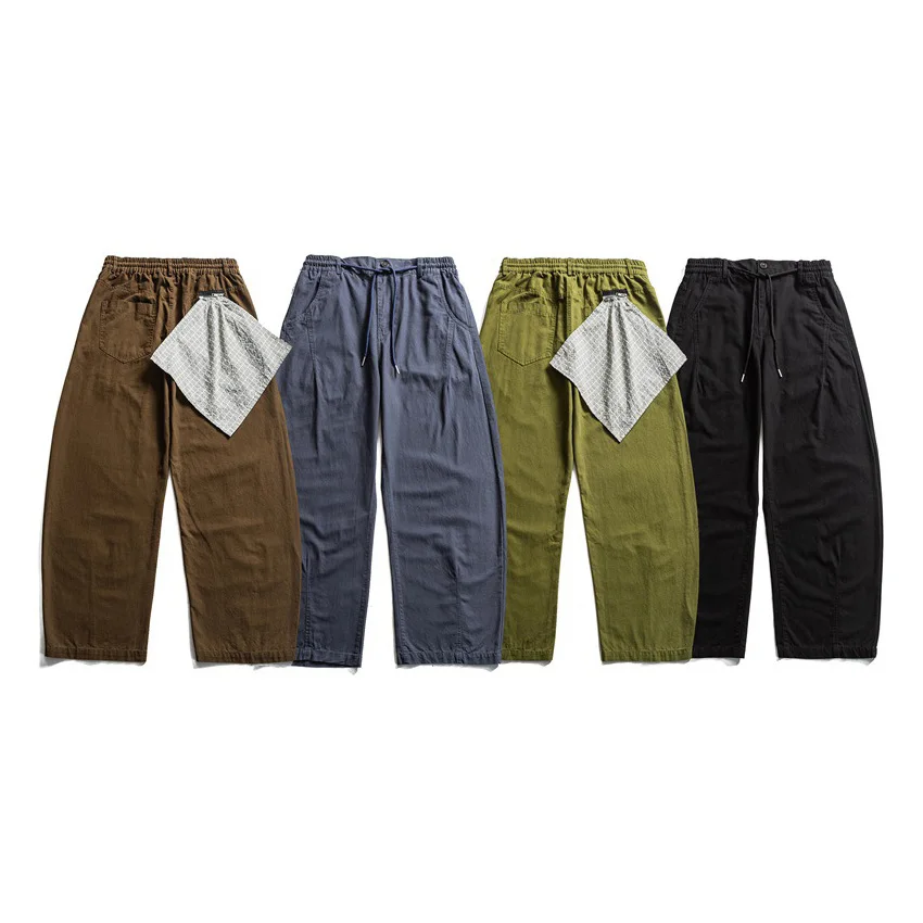 

Retro Cotton Canvas Wide Leg Overalls Pant Men Women Streetwear Fashion Casual Loose Straight Cargo Pants Cityboy Baggy Trousers