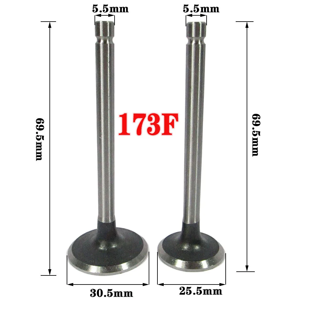 Spot 170F Diesel Engine Intake and Exhaust Valve Single Cylinder Air-cooled Generator Micro-tiller Water Pump Engine Repair Part