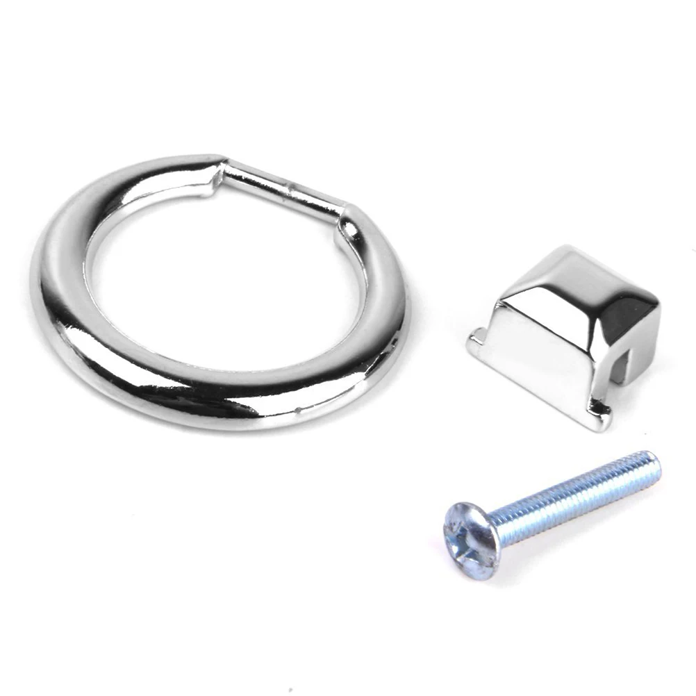 

10Pcs Circular Pulls Modern Silver Drawer Cabinet Door Handle Exquisite Smooth Finish for Dresser Wardrobe Cupboard