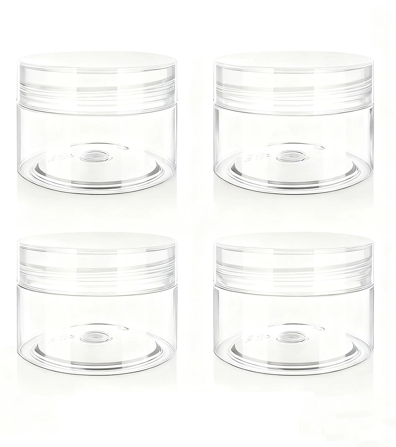 4 X 1 Ounce (30ml) Travel-Sized Leak-Proof Cream Containers
