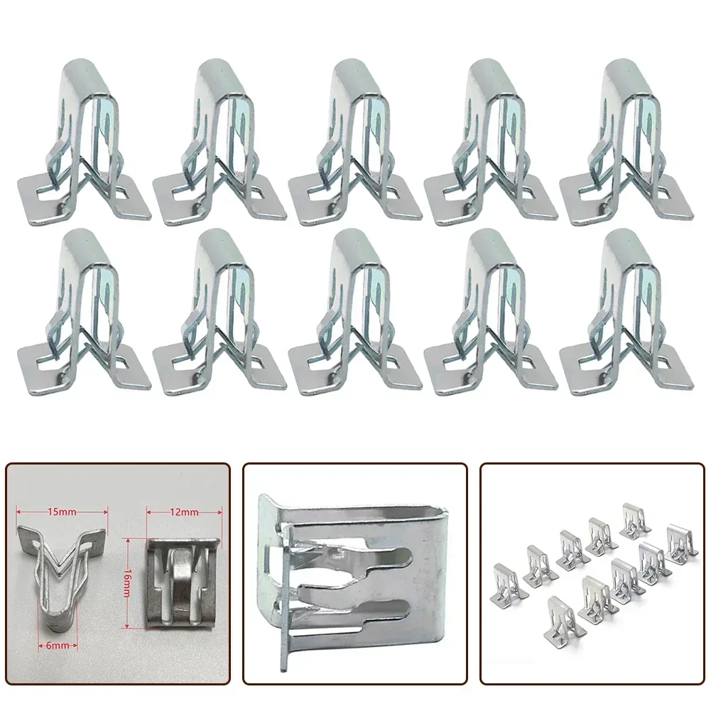 Silver Automotive Applications Car Interior Metal Retainer Clip Durable Metal Or Broken Clips Secure And Reliable Hold Accessori