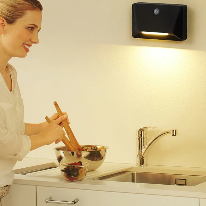 Home Corridor Night Light Human Body Sensor Light Smart LED Dormitory Charging Wall Light