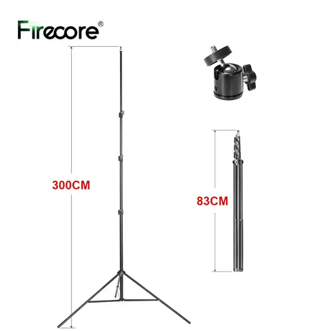 FIRECORE 레이저 레벨 금속 삼각대 3M Nivel 레이저 삼각대 조정 가능한 높이 1/4