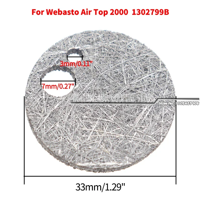 자동차 히터 버너 메쉬 교체 액세서리 부품, Webasto Air Top 2000 S ST, 직경 33mm, 1302799a | 1302799B, 2 개