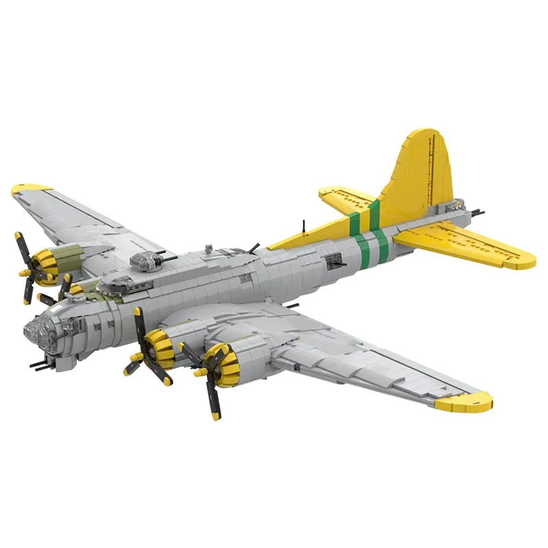 MOC 戦闘機要塞 B-17 飛行重爆撃機ビルディングブロックセット戦争