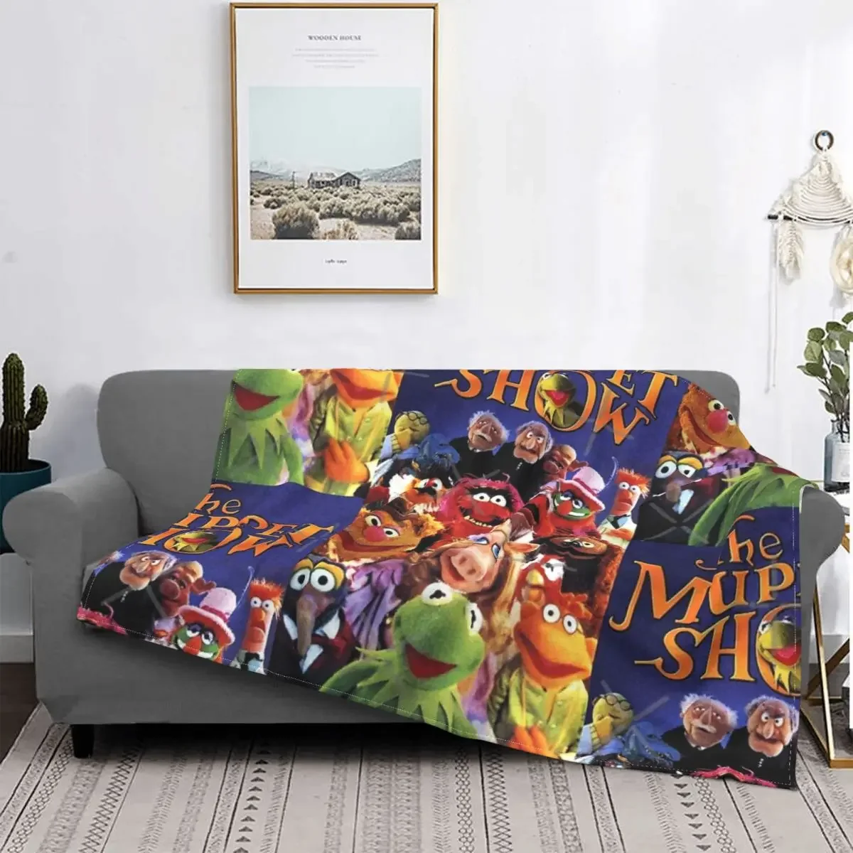 

The Muppet Show Blanket Flannel Warm Microfiber Durable for Children Travel Bedspread Soft Sofa Cover Bedroom Couch Blanket