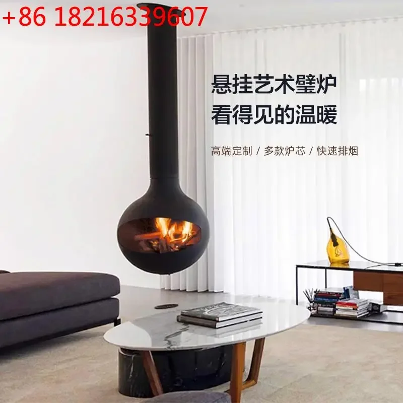 YAO TAO Hanging real fire wood burning fireplace 3D atomization simulation fire electronic carbon alcohol homestay household rou