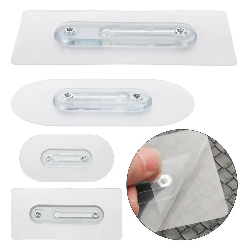 No Drilling Install Storage Hanger Picture Hanging Nail Traceless Hooks Nut Stickers Seamless Adhesive Hook Screw Wall Rack