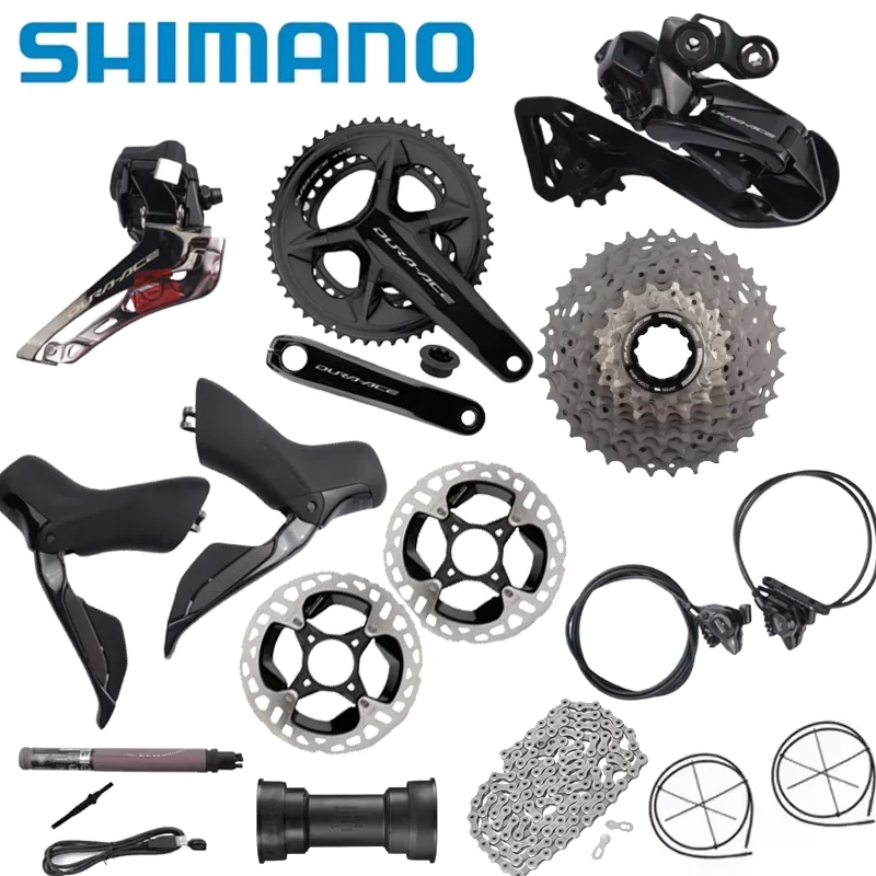 Shimano Di2 Dura Ace R9270 2x12 Speed Hydraulic Disc Brake Set R9200 Crankset FD RD-R9250 Battery DN300 For Road Bike Groupset