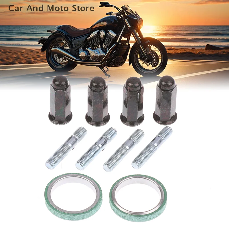 

2Sets Exhaust Pipe Screw Gasket Kit For Gy6 Motorcycle Scooter Engine Exhaust Pipe Replacement Parts